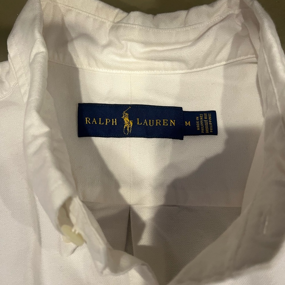 Ralph Lauren Men's Classic White Button Down Shirt